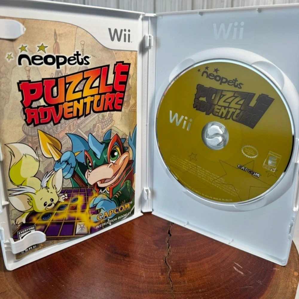 Neopets Puzzle Adventure Nintendo Wii Capcom 2008 CIB Complete With Manual